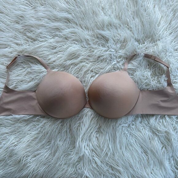 Skims Ultimate Push up Plunge Bra Clay Size 38DDD - Picture 3 of 8